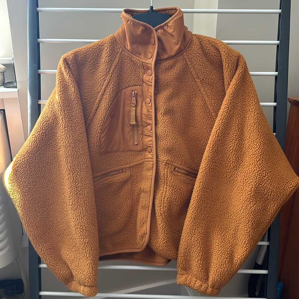 Free People Yellow Fleece Small
